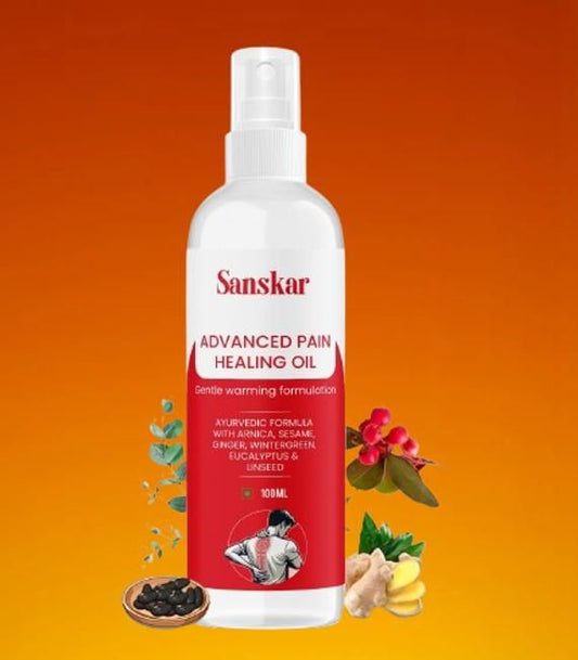 Advanced Pain Healing Oil ? Ayurvedic Arnica, Wintergreen & Ginger Warming Therapy for Joint, Neck, Back & Muscle Pain Relief ? 100ml