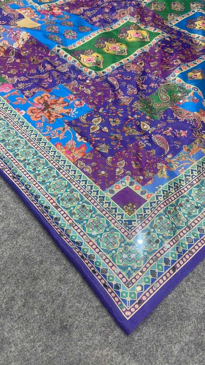 Party Wear - Chinon Silk Sarees BM27