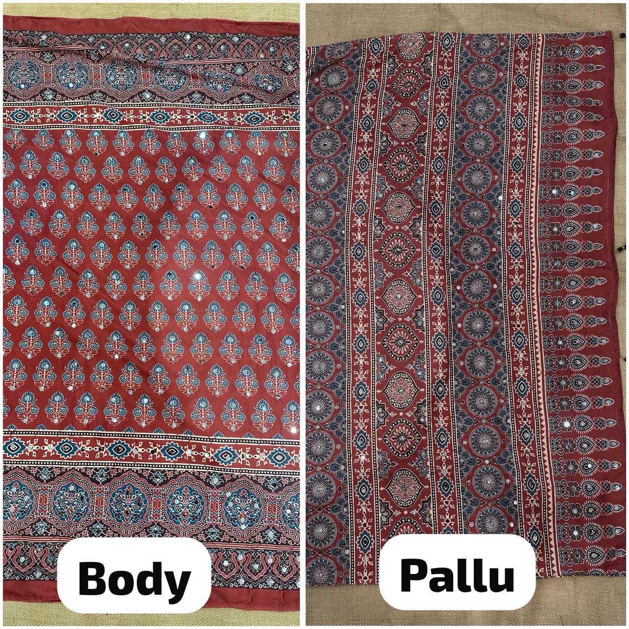 Crepe Silk Sarees - Printed Sarees   BM40