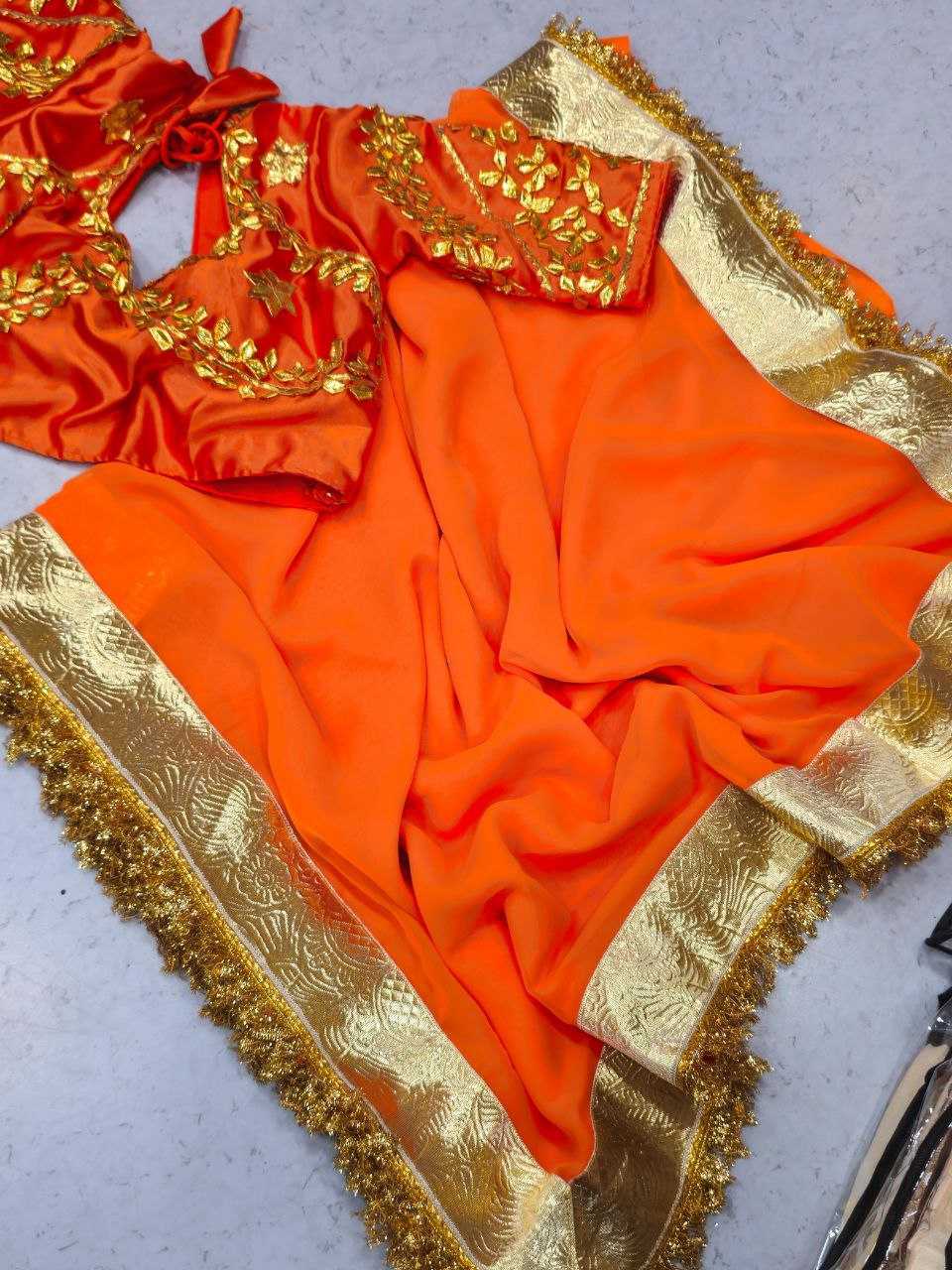 Gota Patti Sarees -  Georgette Sarees BM30