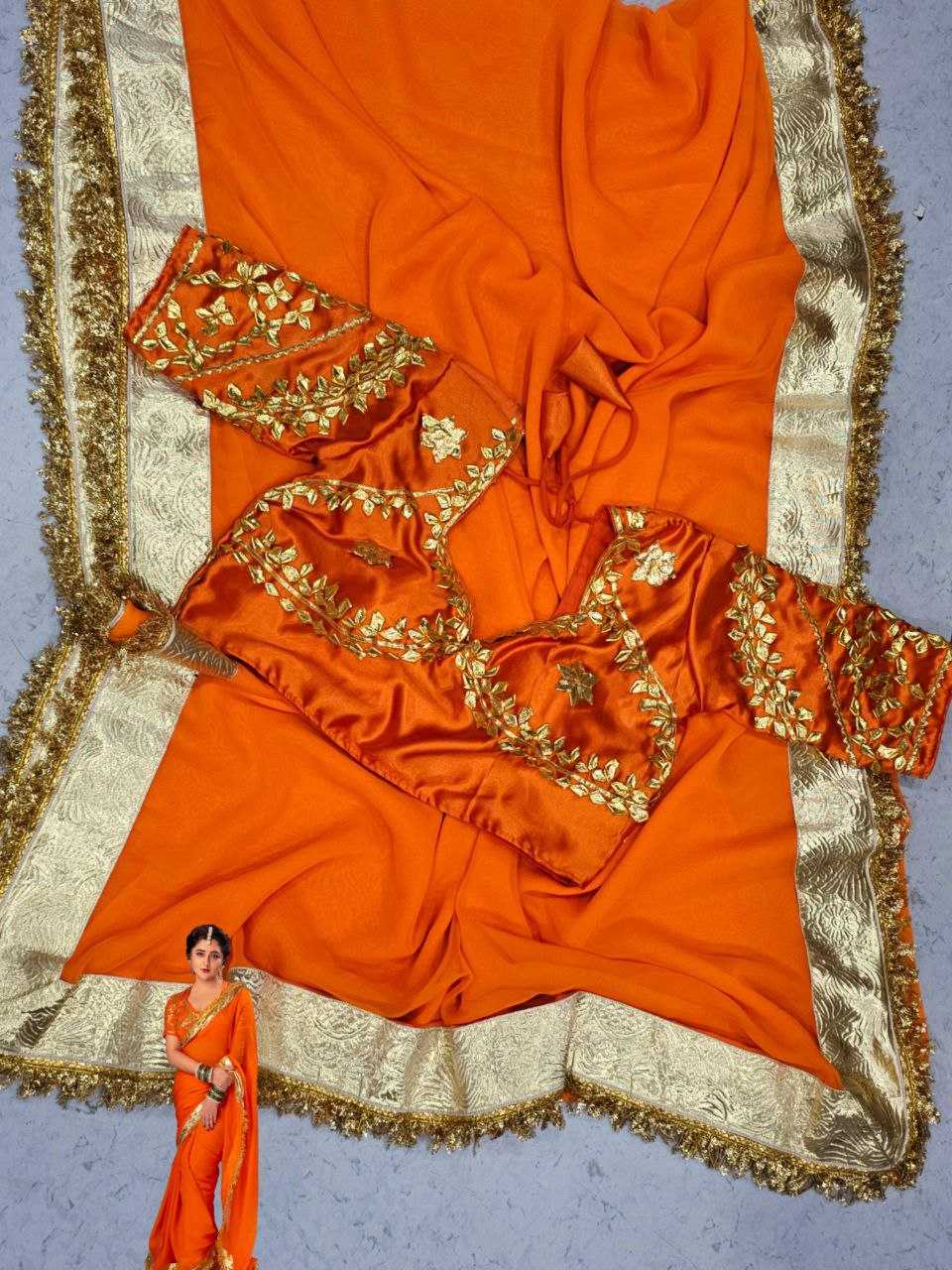 Gota Patti Sarees -  Georgette Sarees BM30