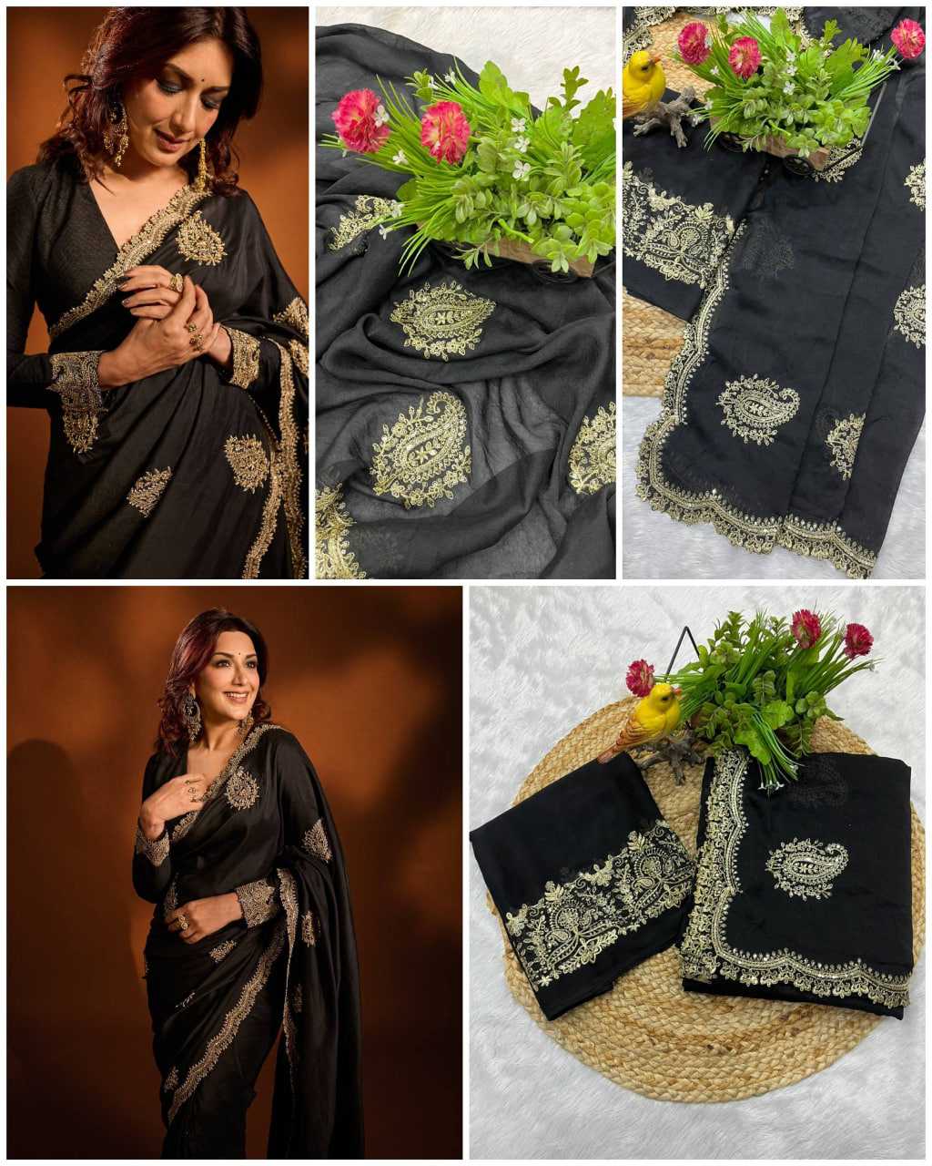 Rangoli Silk -  Cutwork Saree Silk  BM35