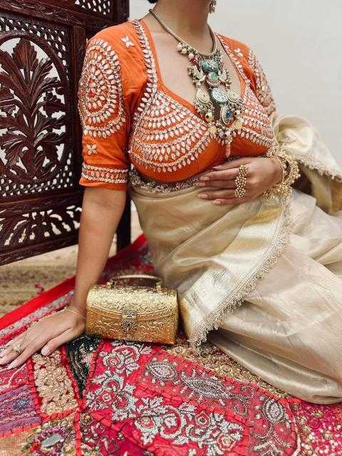 Gota Patti Sarees -  Satin Sarees BM29