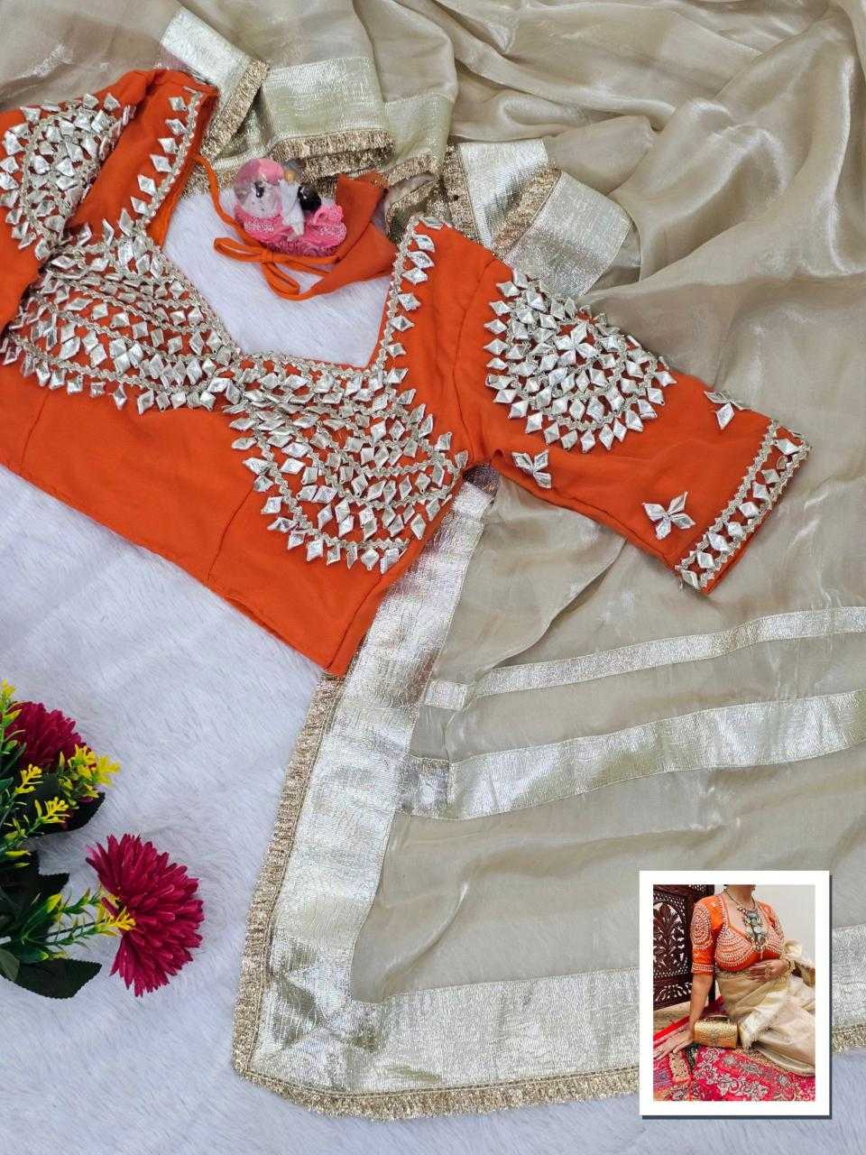 Gota Patti Sarees -  Satin Sarees BM29