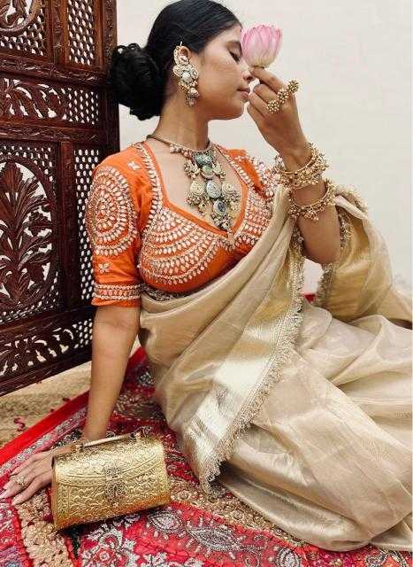 Gota Patti Sarees -  Satin Sarees BM29