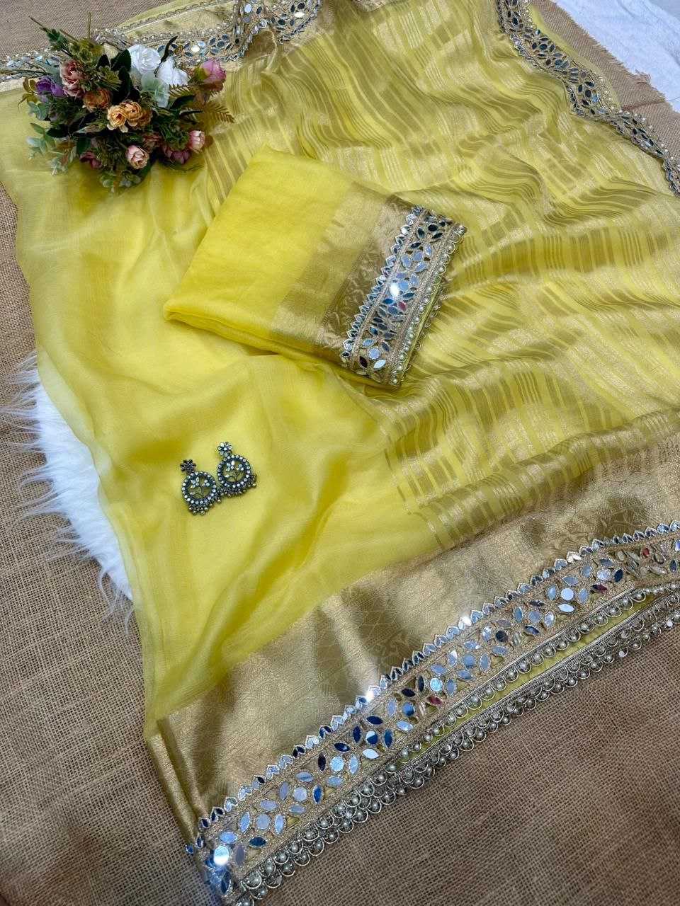 Soft Tissue Organza Sarees BM20