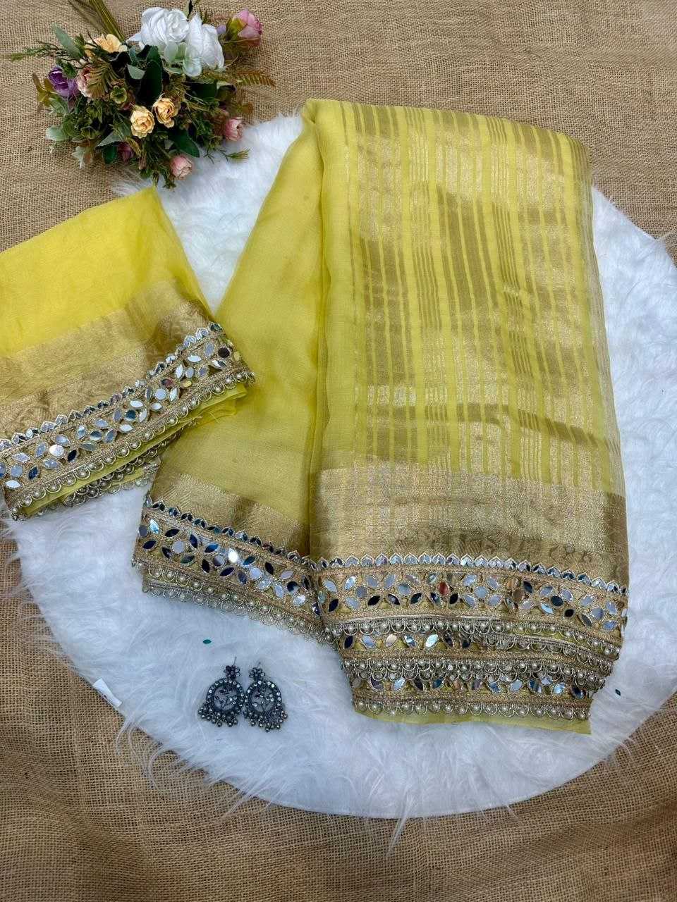 Soft Tissue Organza Sarees BM20