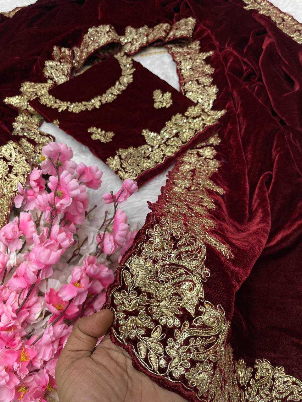 Velvet  Saree Bollywood BM14