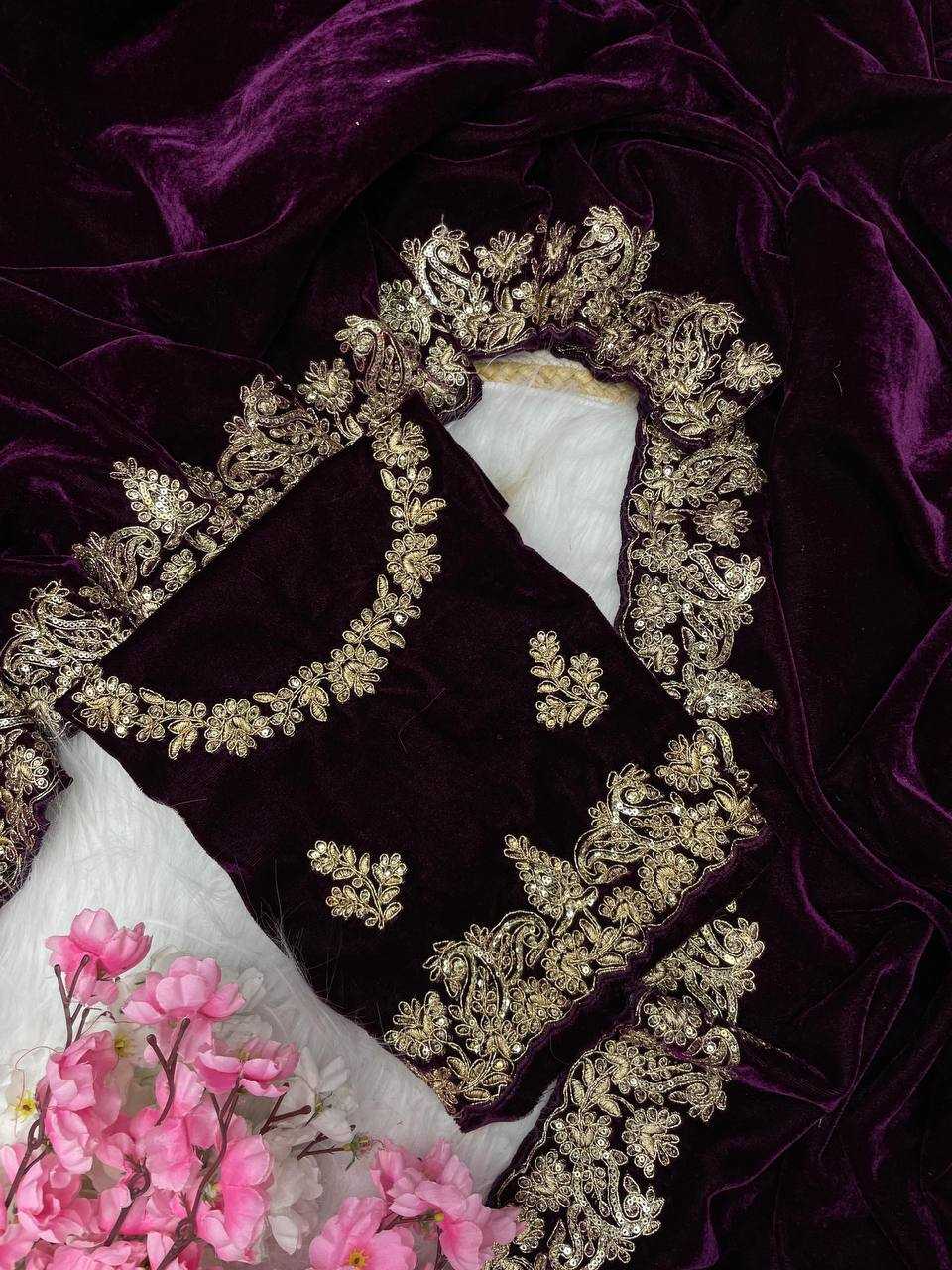 Velvet  Saree Bollywood BM14